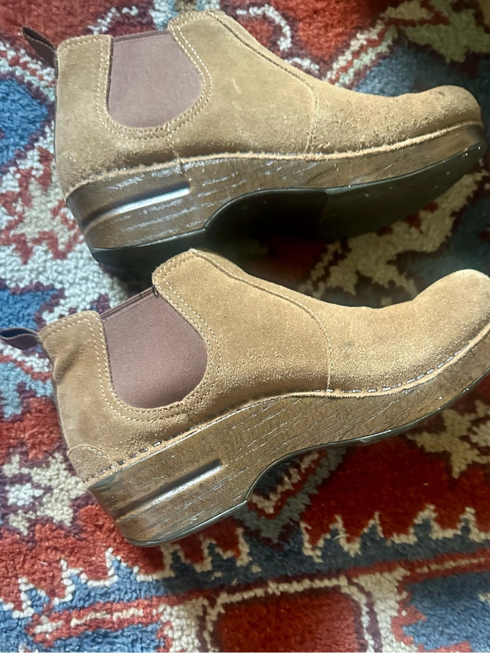 Dansko Frankie Chelsea Boots—Brown Suede—Women’s 38